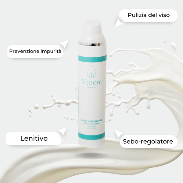 Latte detergente naturale per pelli sensibili