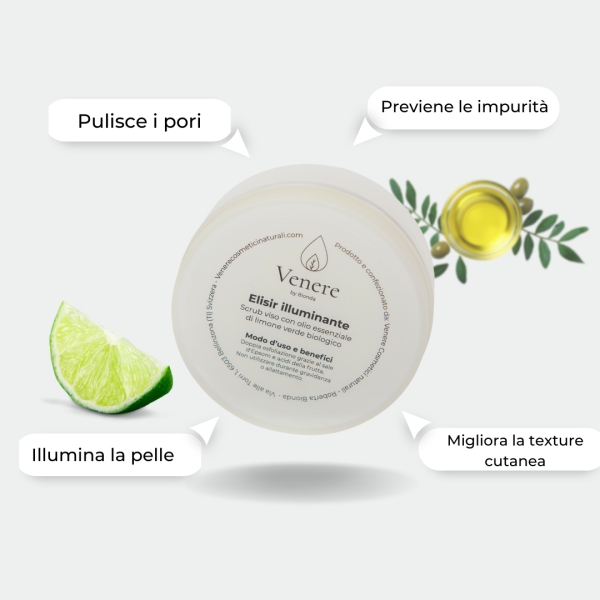 Scrub viso  Elisir esfoliante illuminante