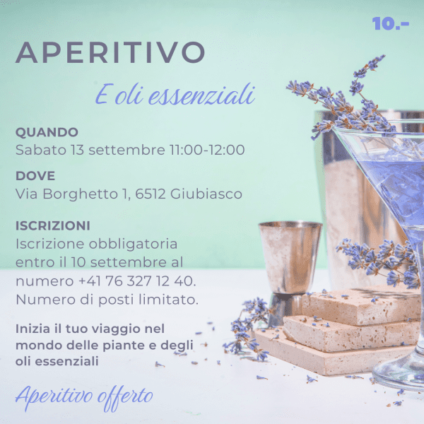 Aperitivo e oli essenziali